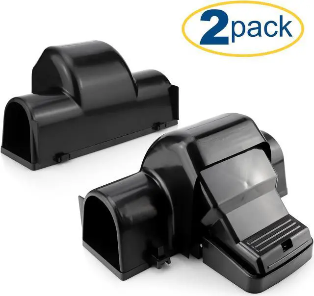 Main image of eXuby Pet-Safe Mouse Trap w/ Tunnel Design (2 Pack) – Dual Entry for Better Capture Rate - Prevents Accidental Triggering - Avoid Finger Snapping - Setup in Seconds - Wash & Reuse - No Harmful Poison