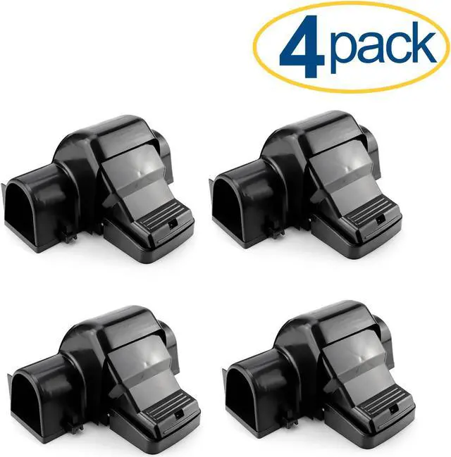 Main image of eXuby Pet-Safe Mouse Trap w/ Tunnel Design (4 Pack) – Dual Entry for Better Capture Rate - Prevents Accidental Triggering - Avoid Finger Snapping - Setup in Seconds - Wash & Reuse - No Harmful Poison