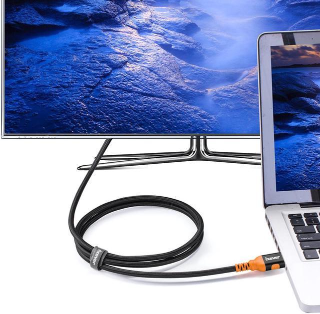 Alt view image 7 of 7 - DisplayPort 1.4 Cable 8K 10ft 3m [2Pack], iXever Nylon Braided 8K DP to DP Cable (8K@60Hz, 4K@144Hz and 1080P@240Hz), HBR3, 32.4Gbps, HDCP 2.2, HDR Support
