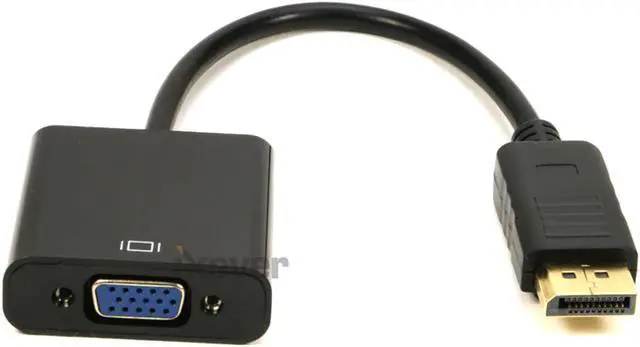 Alt view image 7 of 7 - iXever DP DisplayPort to VGA Adapter 1080p,Display Port to VGA Video Converter Adapter, Male to Female, Compatible with Computer, Desktop, Laptop, PC, Monitor, Projector, HDTV - Black