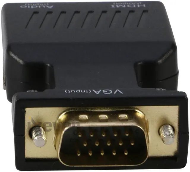 Alt view image 2 of 7 - VGA to HDMI Adapter Converter with Audio, Full HD 1080P VGA Male to HDMI Female for Older Computer Laptop with VGA output to TV, Monitor or Projector with HDMI input