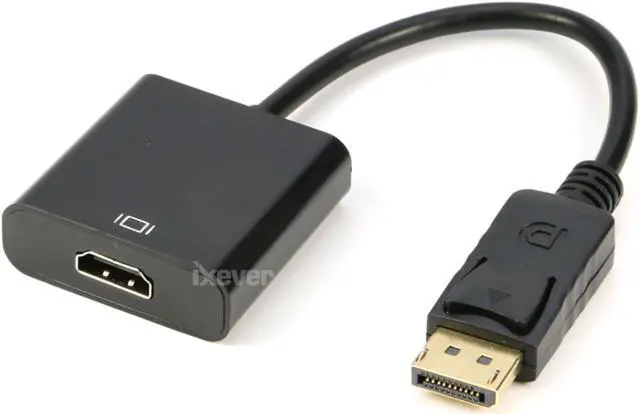 Alt view image 6 of 6 - DisplayPort to HDMI Adapter 1080P, IXEVER DP DisplayPort Male to HDMI Female Converter Adaptor, Gold Plated, for HDTV, Monitor, Projectors