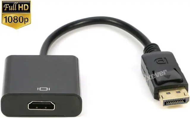 Alt view image 4 of 6 - DisplayPort to HDMI Adapter 1080P, IXEVER DP DisplayPort Male to HDMI Female Converter Adaptor, Gold Plated, for HDTV, Monitor, Projectors