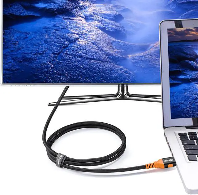 Alt view image 6 of 7 - 8K DisplayPort to DisplayPort Cable 1.4 32.4Gbps, 2Pack 5M 16.4Ft iXever DP DisplayPort Male to Male Cable,HDCP 2.2/1.4, HDR, HBR3 Support, 8K@60Hz, 4K@144Hz and 2K@240Hz