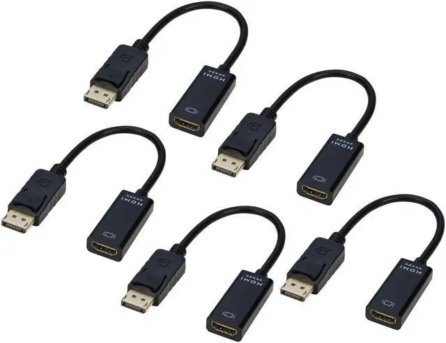 Main image of 4K DP DisplayPort to HDMI Female Adapter Converter [5Pack], iXever Display Port to HDMI (Male to Female), UHD 4K*2K 1080P, Compatible with Computer, Desktop PC, Monitor, Projector, HDTV