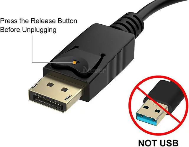 Alt view image 6 of 7 - 4K DP DisplayPort to HDMI Female Adapter Converter [5Pack], iXever Display Port to HDMI (Male to Female), UHD 4K*2K 1080P, Compatible with Computer, Desktop PC, Monitor, Projector, HDTV