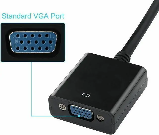 Alt view image 4 of 7 - DP DisplayPort to VGA Adapter 1080p [10Pack], IXEVER DP to VGA Female Converter Adapter, 1920x1080 for Computer to DP Display, Compatible with Projector, HDTV, Monitor