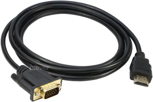 Alt view image 7 of 7 - HD2VGA HDMI to VGA 6FT, iXever Gold-Plated HDMI to VGA Cable Male to Male 1080P Compatible for Computer, Desktop, Laptop, PC, Monitor, Projector, HDTV and More