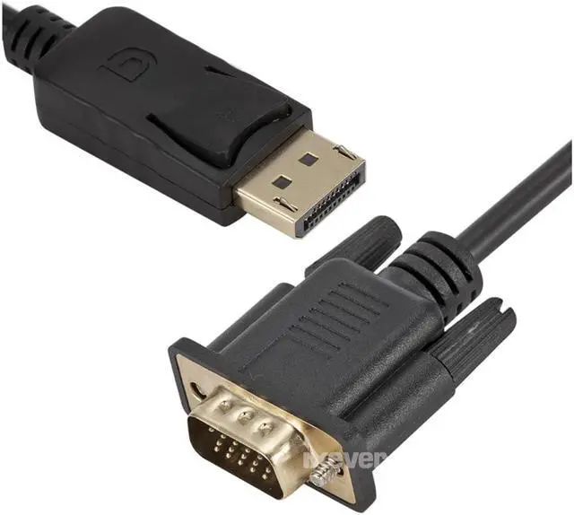 Alt view image 6 of 7 - DP DisplayPort to VGA Cable 6ft 1080p, iXever DP Display Port to VGA Video Converter Adapter Cable Gold Plated For Desktop Laptop to Monitor or Projector with VGA Port