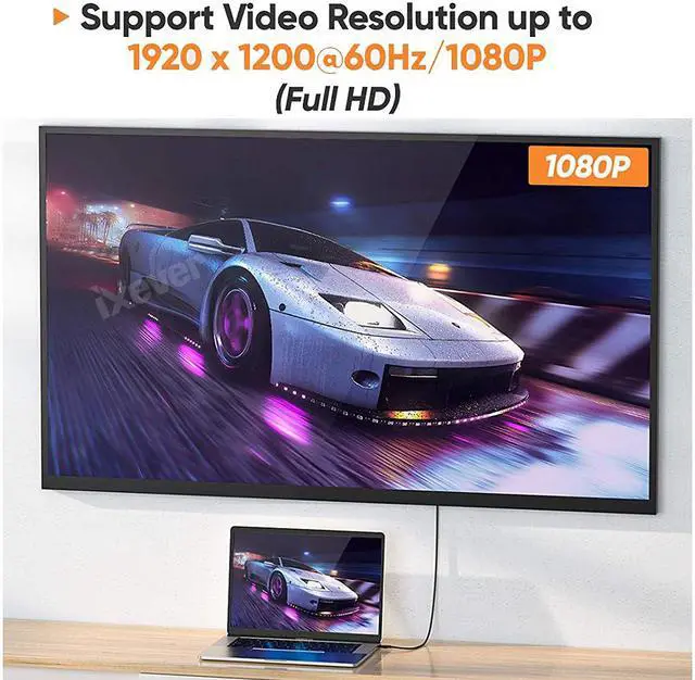 Alt view image 3 of 7 - DP DisplayPort to VGA Cable 6ft 1080p, iXever DP Display Port to VGA Video Converter Adapter Cable Gold Plated For Desktop Laptop to Monitor or Projector with VGA Port