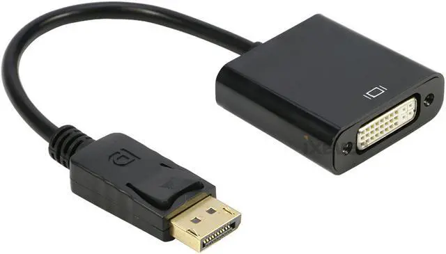 Alt view image 7 of 7 - DP DisplayPort to DVI Female Adapter 1080p (10 Pack), iXever Display Port to DVI DVI-I Female Video Cable Adapter, Compatible with Computer, Desktop, Laptop, PC, Monitor, Projector, HDTV - Black
