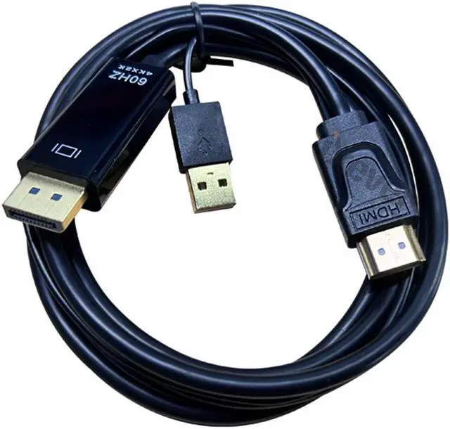 Alt view image 7 of 7 - 6ft 4K HDMI to DP DisplayPort Cable Adapter [4K@60Hz,2K@144Hz], iXever HD to DP Video  Cable Converter for PC Graphics Card Laptop PS5 PS4 NS Xbox One/360