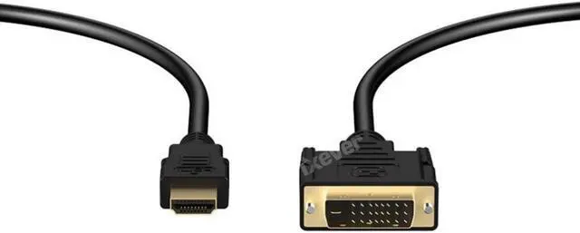 Alt view image 6 of 7 - HDMI to DVI Adapter Cable Bi Directional, iXever DVI-D 24+1 DVI to HDMI Male to Male Adapter Cable 6FT, Full HD 1080P Compatible for Raspberry Pi, Roku, Xbox One, PS4 PS3, Graphics Card