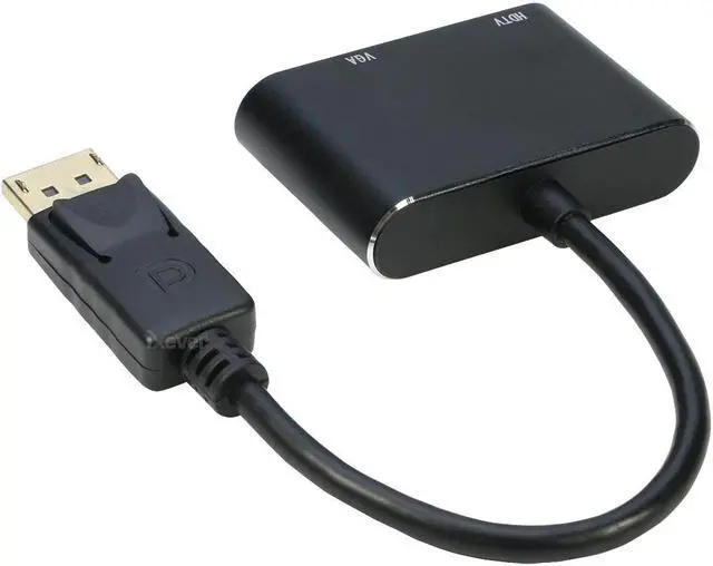 Alt view image 5 of 5 - DP DisplayPort to HDMI VGA Adapter, IXEVER DP 1.2 HBR2 to HDMI 4K or VGA 1080p Digital Video Converter Display Adapter Dongle for HDMI or VGA Monitor