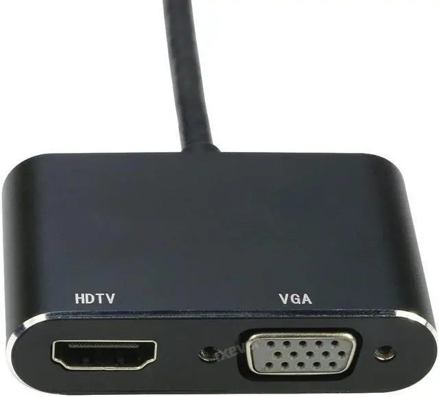 Alt view image 3 of 5 - DP DisplayPort to HDMI VGA Adapter, IXEVER DP 1.2 HBR2 to HDMI 4K or VGA 1080p Digital Video Converter Display Adapter Dongle for HDMI or VGA Monitor
