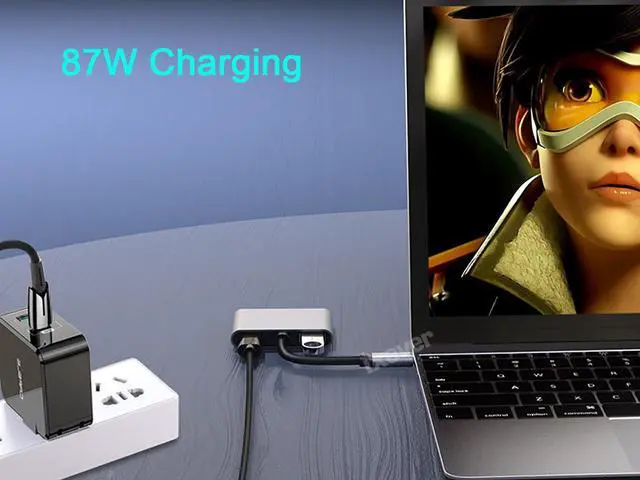 Alt view image 5 of 7 - IXEVER USB C to HDMI Dual Port Adapter 4K Cable, USB Type C to HDMI Converter Adapter for MacBook Pro Air 2020/2019/2018,LenovoYoga 920/Thinkpad T480,Dell XPS 13/15/17,etc [Thunderbolt 3 Compatible]