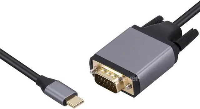 Alt view image 5 of 6 - IXEVER USB C to VGA Cable 6 Feet, USB Type C to VGA Male to Male Adapter Cable Thunderbolt 3 Compatible for iPhone 15 Pro/Max, MacBook Pro/Air, iPad Pro, iMac, S23, XPS 17, Surface Book 3 and More