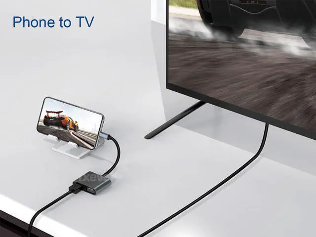 Alt view image 6 of 7 - IXEVER USB C to HDMI VGA Adapter,USB Type C to VGA HDMI Adapter Thunderbolt 3 VGA Adapter for MacBook Pro/iPad Pro/Air 2020 2019 2018,Dell XPS 13/15,Surface Pro, Galaxy S8/S9, Huawei P20