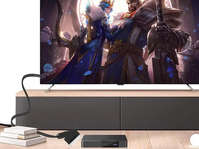 Alt view image 3 of 7 - SCART to HDMI Converter Cable 1080P/720P SCART Analog to Digital HDMI Video Audio Converter Adapter for CRT/VHS/DVD CVBS Play