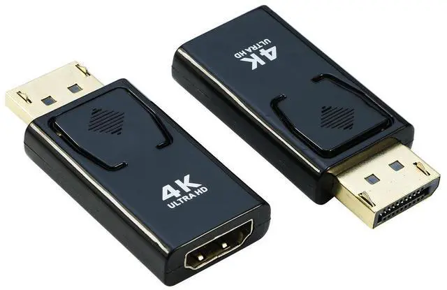 Main image of 4K DP DisplayPort to HDMI Adapter [2-Pack], iXever Display Port DP to HDMI Passive Adapter Gold Plated Uni-Directional, Compatible for HP, HDTV, AMD, NVIDIA,Dell, GPU,Projector, PC,Desktop