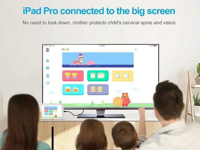 Alt view image 5 of 7 - USB C to HDMI Cable 6FT 4K, iXever USB 3.1 Type C to HDMI Cord for Home Office, Thunderbolt 3/4 Compatible with iPhone 15 Pro/Max, MacBook Pro/Air 2023, iPad Pro, Surface Book 2, Galaxy S23