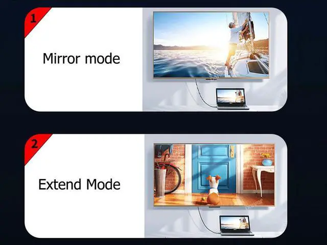 Alt view image 5 of 7 - DisplayPort to HDMI Cable, Uni-Directional, 8K@60Hz, 4K@240Hz,4K@144Hz,4K@60Hz,1080p, 6 ft, Black