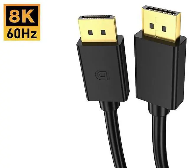 Main image of 4K DisplayPort Cable 10 ft, DP 1.2 Display Port Cable Male to Male, 4K@60Hz, 2K@165Hz/144Hz/120Hz for Computer, Docking Station, Monitor, Splitter, KVM and More