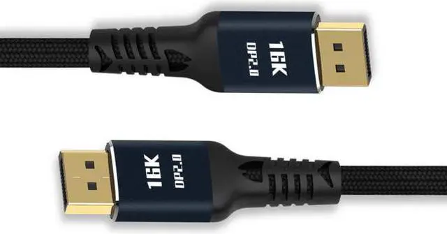 Alt view image 2 of 7 - CY 100cm DisplayPort 2.0 DP to DP Cable 16K 60hz Cable Ultra-HD UHD DP 1.4 8K 120hz for PC Laptop TV