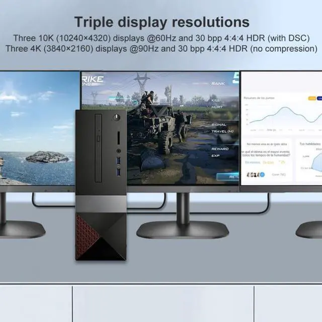 Alt view image 5 of 7 - CY 100cm DisplayPort 2.0 DP to DP Cable 16K 60hz Cable Ultra-HD UHD DP 1.4 8K 120hz for PC Laptop TV