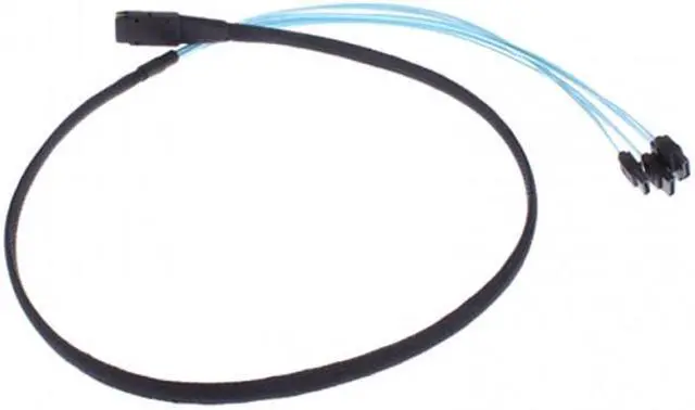 Alt view image 4 of 7 - CY 50CM Internal Mini SAS SFF-8087 Host to 4 SATA 7pin Target Hard Disk 6Gbps Data Server Raid Cable