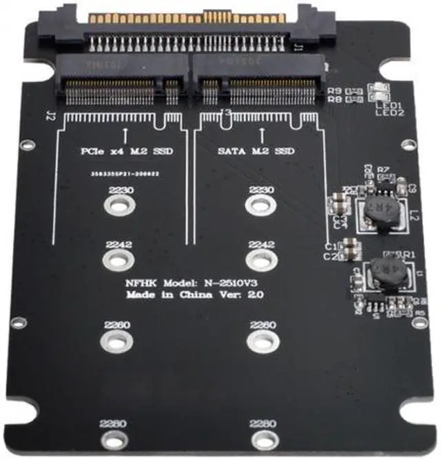 Alt view image 3 of 7 - Cablecc SFF-8639 NVME U.2 to Combo NGFF M.2 M-key SATA PCIe SSD Adapter for Mainboard Replace SSD 750 p3600 p3700