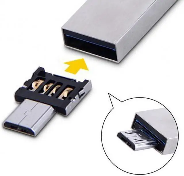 Alt view image 5 of 6 - Jimier USB 3.0 to Micro SD SDXC TF Card Reader with Micro USB 5pin OTG Adapter for Tablet / Cell Phone