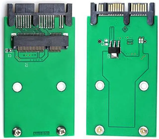 Alt view image 7 of 7 - Jimier USB 3.0 to mSATA 50Pin SSD & 1.8" Micro SATA 7+9 16pin Adapter Add on Cards PCBA