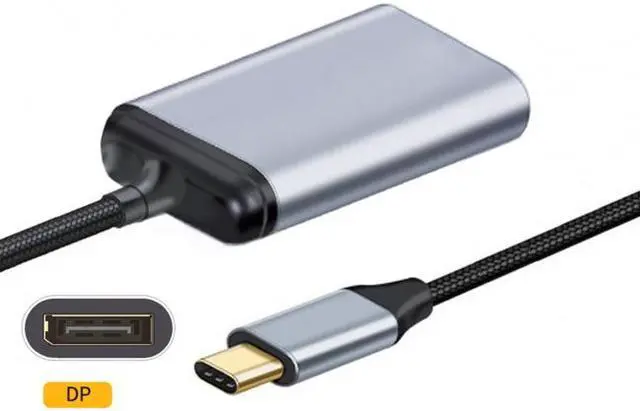 Alt view image 2 of 7 - FVH USB-C Type C to Displayport Monitor DP Cable Adapter 4K 2K 60hz for Tablet & Phone & Laptop