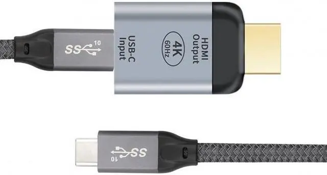 Alt view image 4 of 7 - Jimier 10Gbps 100W Cable USB-C Type C Female Source to HDMI Sink HDTV Adapter 4K 60hz 1080p for Tablet & Phone & Laptop