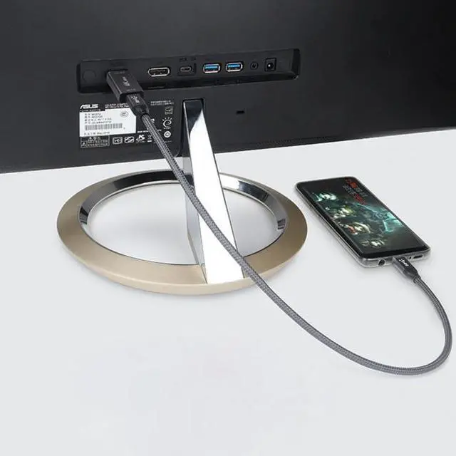 Alt view image 2 of 7 - Jimier 10Gbps 100W Cable USB-C Type C Female Source to HDMI Sink HDTV Adapter 4K 60hz 1080p for Tablet & Phone & Laptop