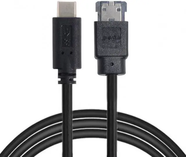 Alt view image 2 of 6 - Chenyang USB-C Type-C to Power Over eSATA DC5V Adapter USB3.0 to HDD/SSD/ODD eSATAp Converter