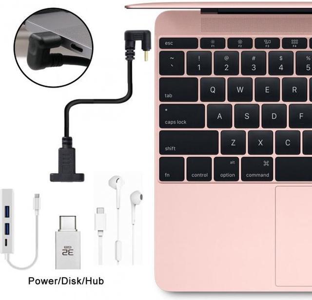 Alt view image 5 of 7 - Cablecc 180 Degree U Shape Back Angled USB-C USB 3.1 Type C Male to Female Extension Data Cable 30cm
