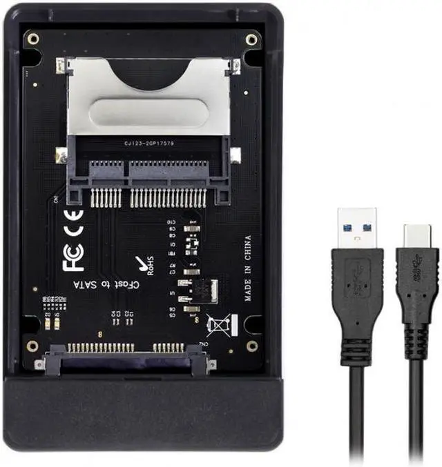 Main image of Cablecc CFast to USB-C USB3.0 & SATA Card Adapter 2.5" Case SSD HDD CFast Card Reader for PC Laptop