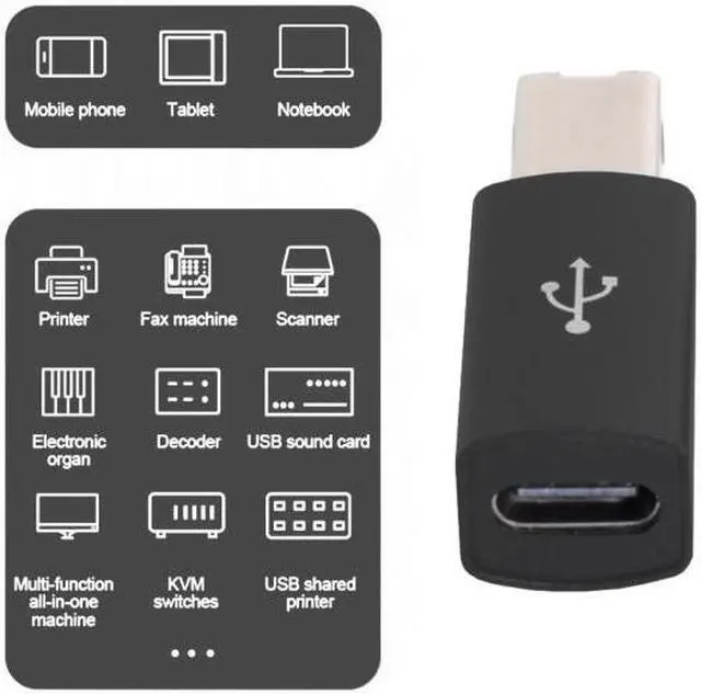 Alt view image 7 of 8 - Chenyang CY 2pcs USB-C Type C to Midi Adapter Converter Lectronic Musical Instrument for Midi Keyboard Phone Tablet