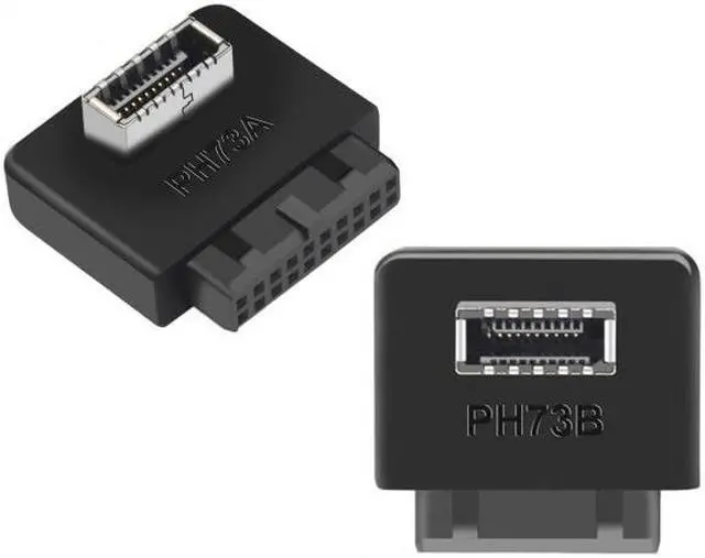 Alt view image 6 of 7 - Chenyang Cable 2pcs USB 3.1 Front Panel Socket Key-A Type-E to USB 3.0 20Pin Header Male Extension Adapter for Motherboard