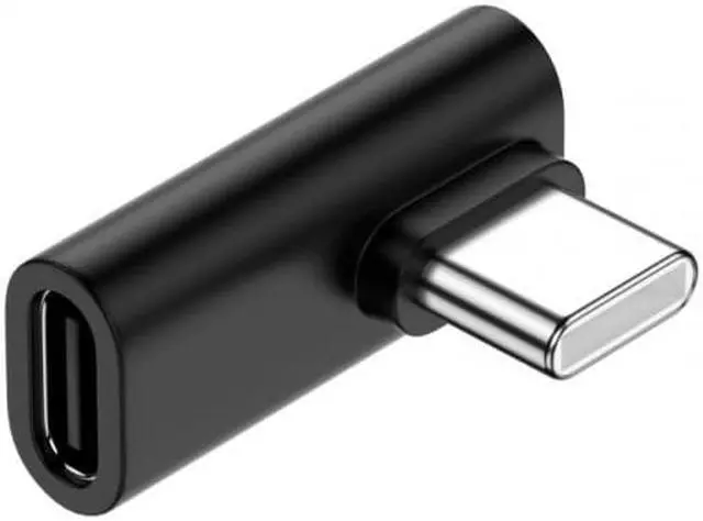 Alt view image 3 of 6 - Cablecc Low Profile 90 Degree Right & Left Angled USB 3.1 Type-C Male to Female Extension Adapter for Laptop & Tablet & Phone