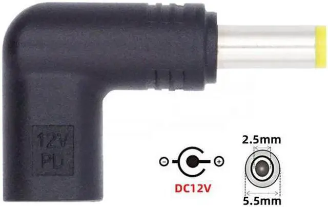 Alt view image 5 of 7 - Cablecc USB 3.1 Type C USB-C Female to DC 12V 5.5x2.5mm Plug Adapter PD Emulator Trigger 90 Degree Angled