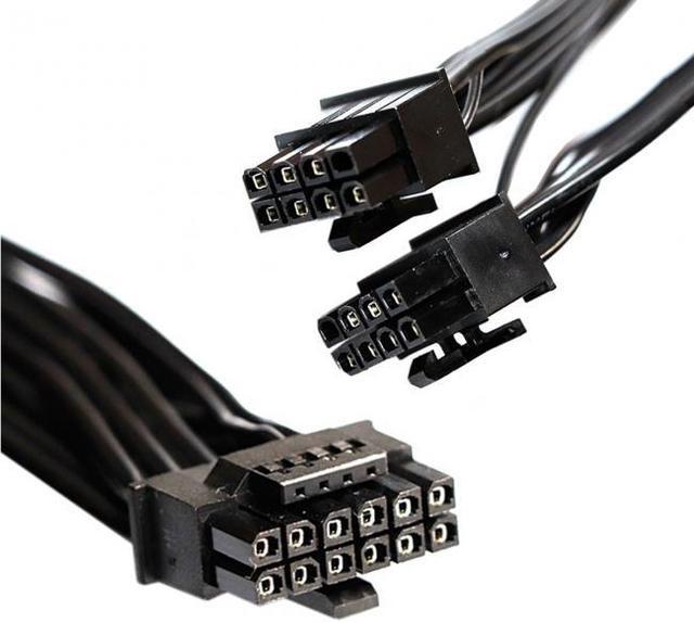 Alt view image 2 of 7 - Cablecc 12VHPWR ATX3.0 PCI-E 5.0 Power Modular Cable to Dual ATX 8Pin for 3080 3090TI PSU 16Pin 12+4P Graphics Card
