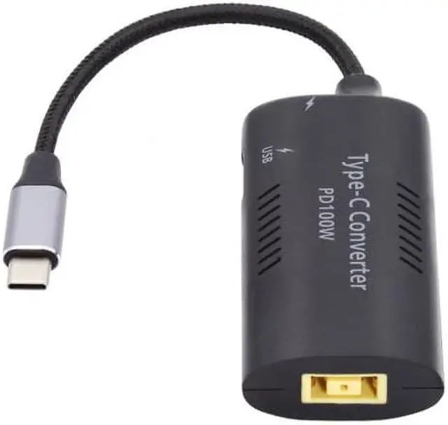 Alt view image 2 of 7 - CY Rectangle Power Thinpad X1 Input to 100W Dual Type C USB-C and Type-A Output PD Emulator Trigger Charge Cable