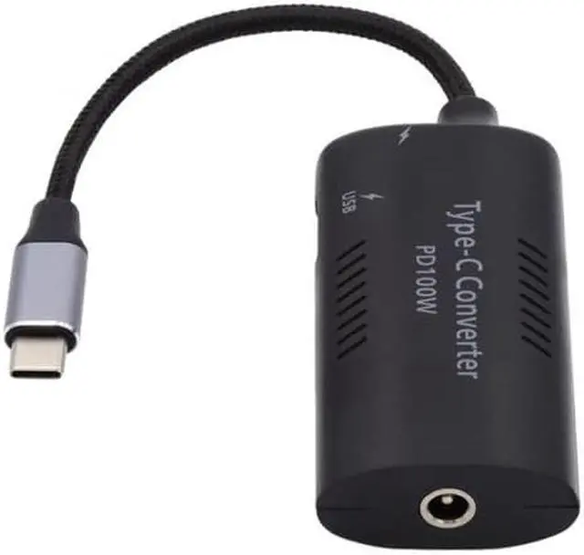 Alt view image 2 of 7 - Chenyang UC-121-5521MM DC Power 5.5x2.5mm 5.5x2.1mm Input to 100W Dual Type C USB-C and Type-A Output PD Emulator Trigger Charge Cable