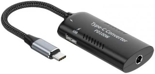 Main image of Chenyang UC-121-5521MM DC Power 5.5x2.5mm 5.5x2.1mm Input to 100W Dual Type C USB-C and Type-A Output PD Emulator Trigger Charge Cable