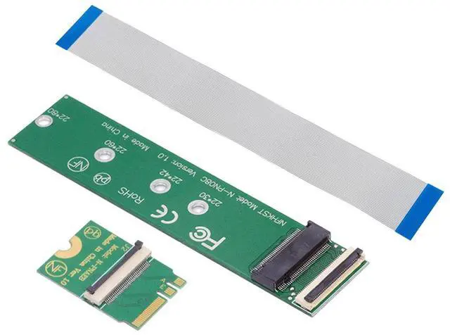 Main image of Cablecc 2230 NGFF A+E-Key Male to NVME M-key Female Extension Cable for Laptop Mainboard SSD 2280