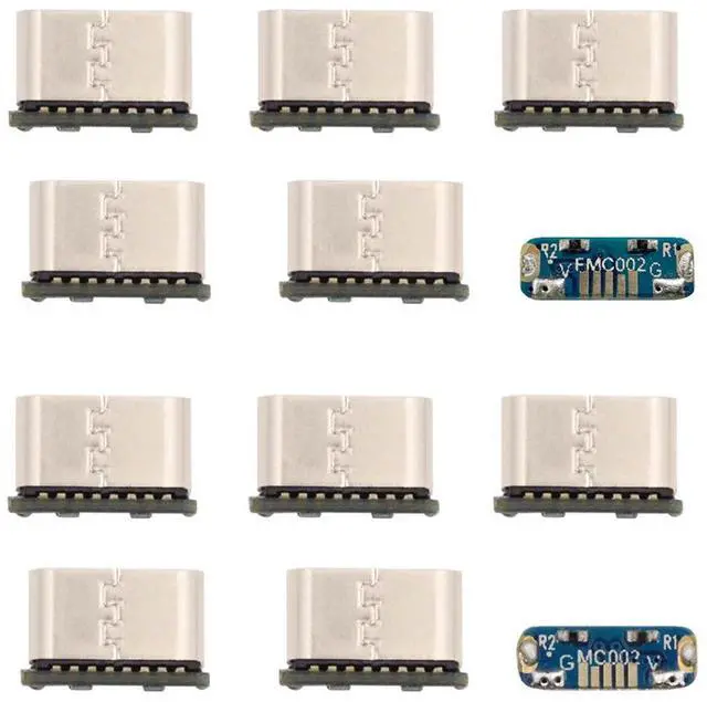 Main image of Cablecc 10pcs/lot DIY Solder Type-C Female Socket Connector Replace for Micro-USB 5Pin Female SMT Type DC 5V Power