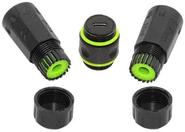 Main image of Cablecc M20 Locking IP68 Waterproof Type-C 10Gbps USB3.1 Female to USB-C Female Extension Adapter Coupler